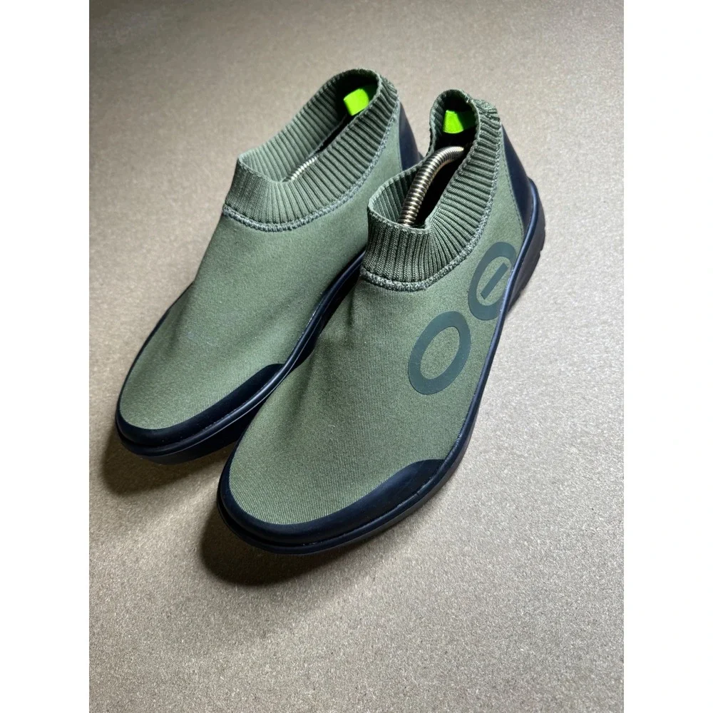 OOFOS OOmg Sport Low Shoe Forest Green Recovery Slip On Mens 11 EU 44